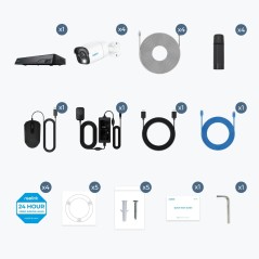 Reolink NVS8-8MB4 NVR + kamera(er)